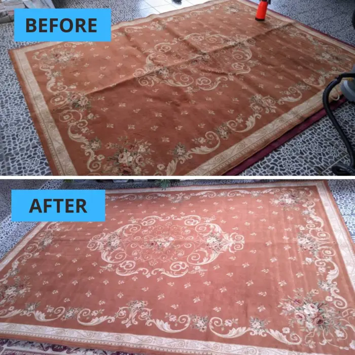 Hasil cuci karpet