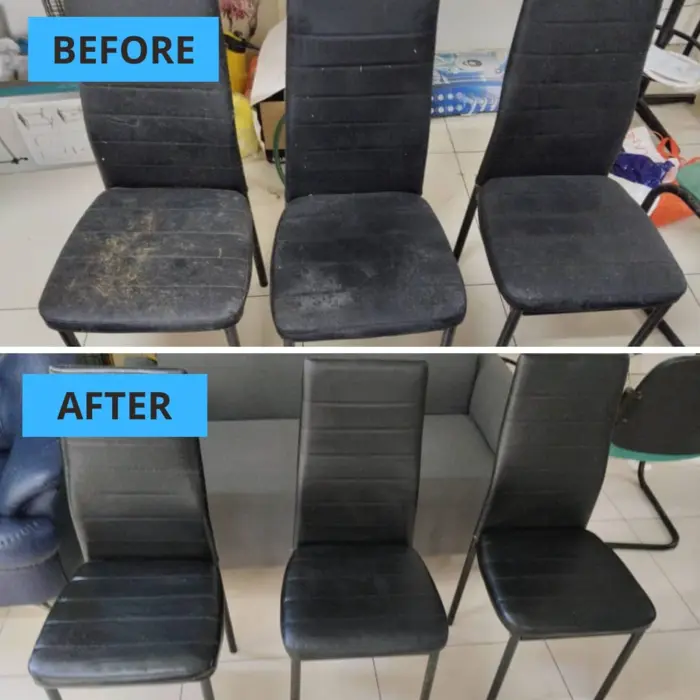 Hasil cuci kerusi pejabat