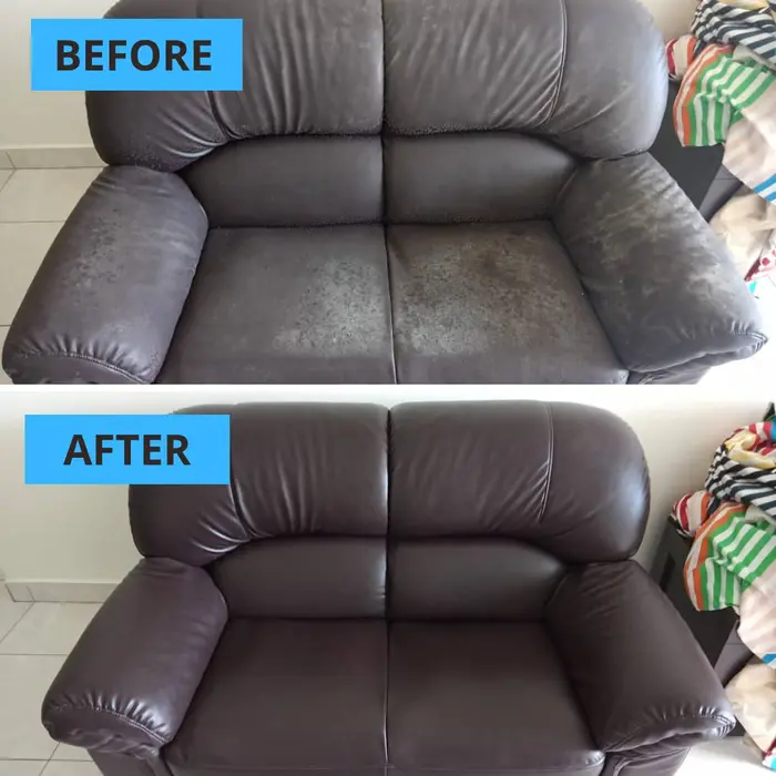 Hasil cuci sofa